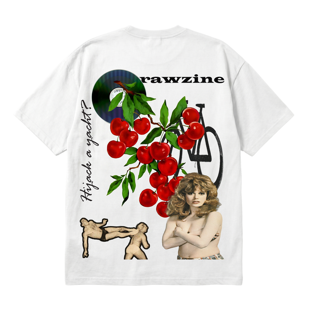 rawzine "Hijack a yacht?" Heavyweight Oversized Tee