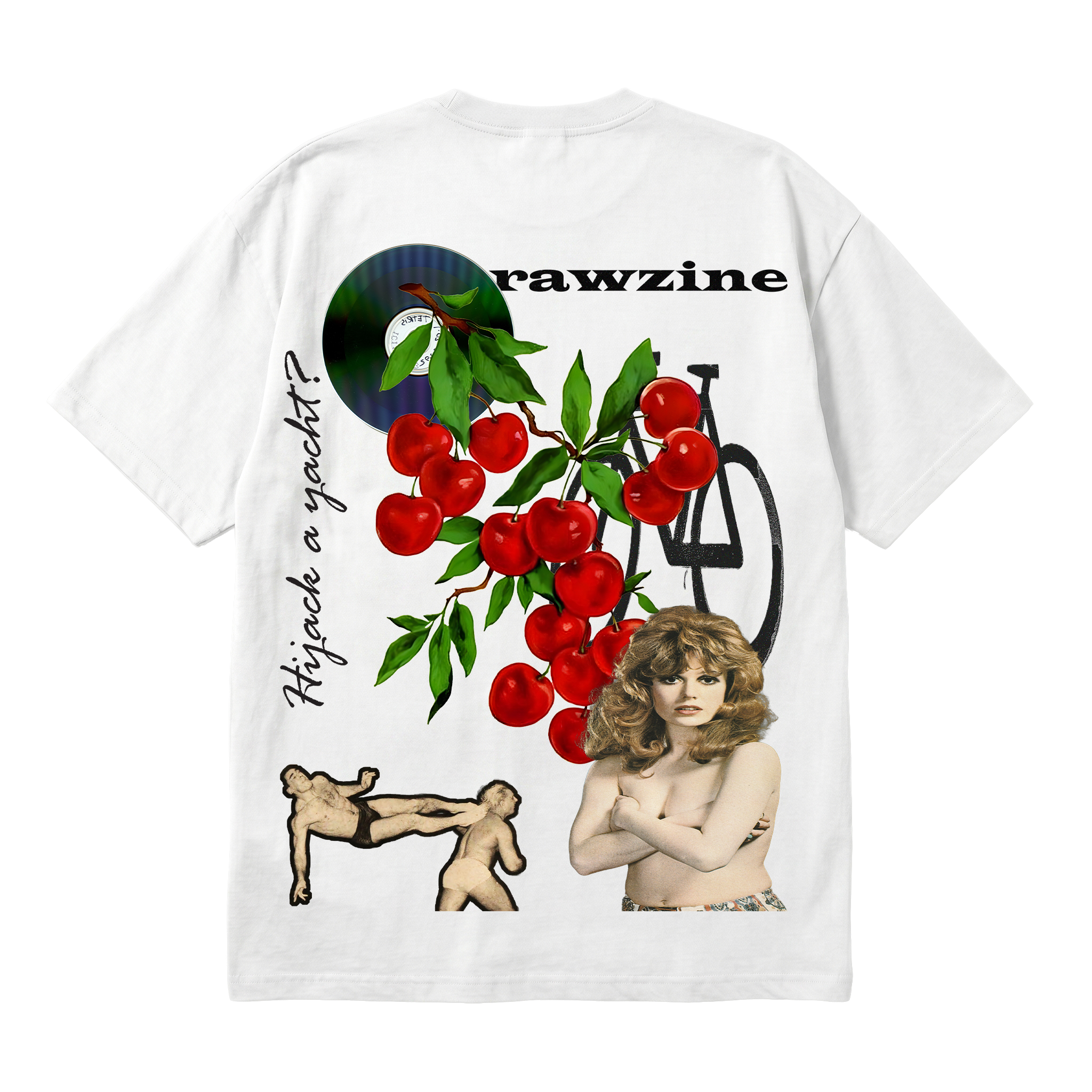 rawzine "Hijack a yacht?" Heavyweight Oversized Tee