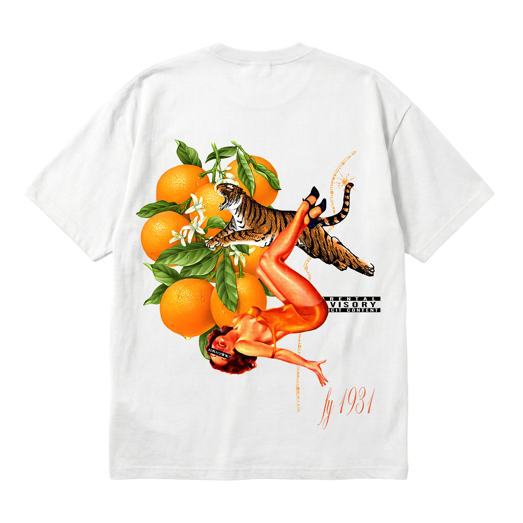 rawzine "fy 1931" Heavyweight Oversized Tee